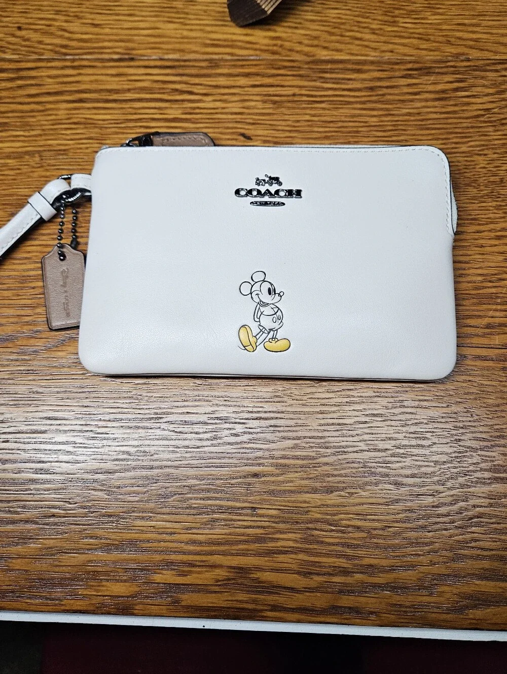 Coach x Disney Mickey Mouse Corner Zip Wristlet